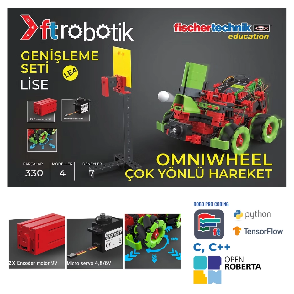 Eklenti Seti LE4: Omniwheel (çok yönlü hareket)