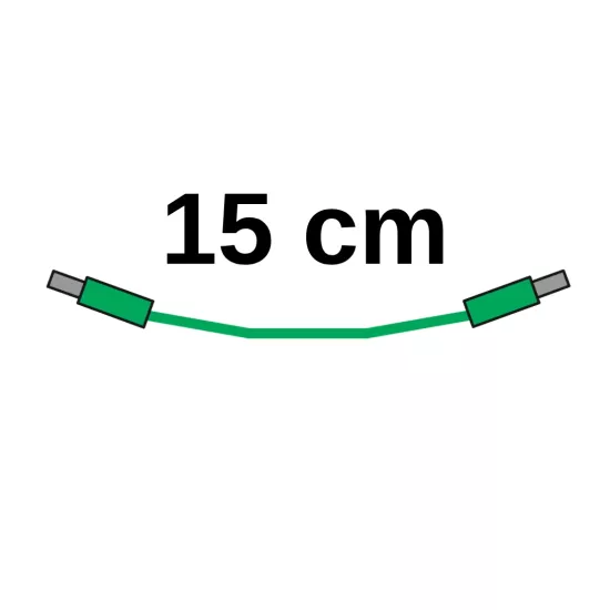 147009 - Kablo tekli 15 cm, yeşil